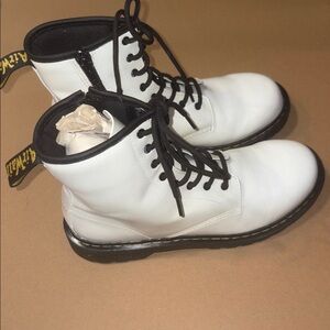 White and black Dr Martens